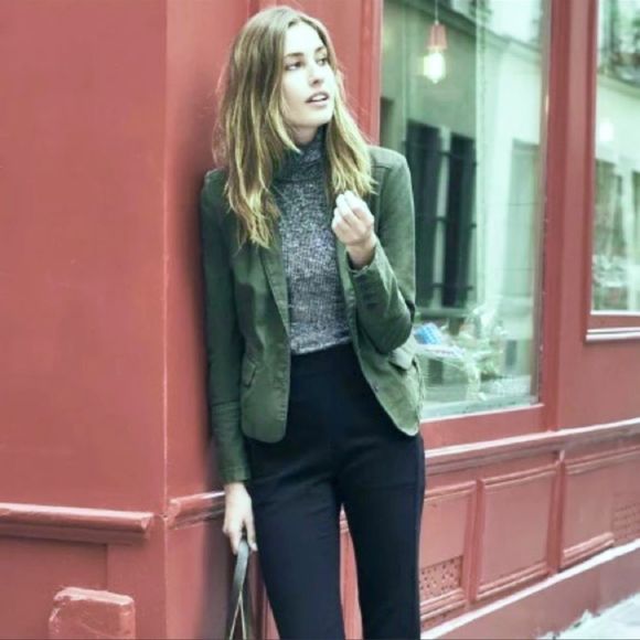 Anthropologie Hei Hei Olive Green Adelaide Jacket Size 8 and Size 2 - Picture 2 of 14